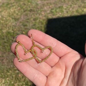 💫Handmade heart shaped earrings 💫